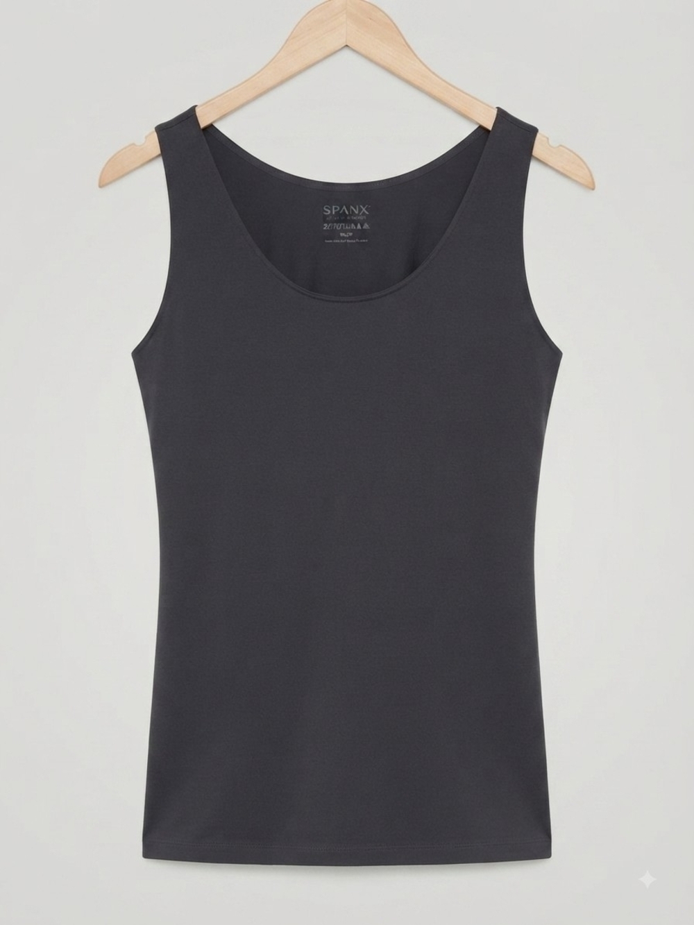 SPANX Women's Black Scoop Neck Shaping In And Out Tank Size Xl